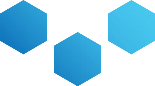 Blurred hexagons