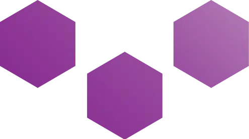 Blurred hexagons